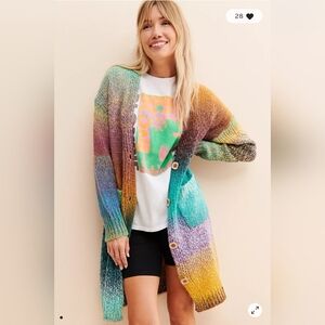 ‼️ISO Free People × Stellah Rainbow Cardigan‼️